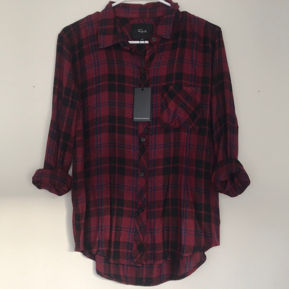 Rails plaid shirt size Medium